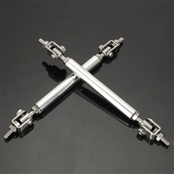 2pcs Adjustable Universal Front Rear Bumper Lip Splitter Strut Brace Rod Support Bar