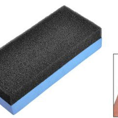 2pcs Car Blue Foam Black Sponge Polishing Pad For Waxing & Buffing Tool