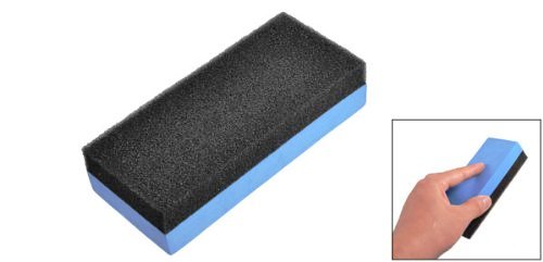 2pcs Car Blue Foam Black Sponge Polishing Pad For Waxing & Buffing Tool