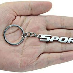 SPORT 3D Logo Emblem Metal Keychain For Bikes And Cars