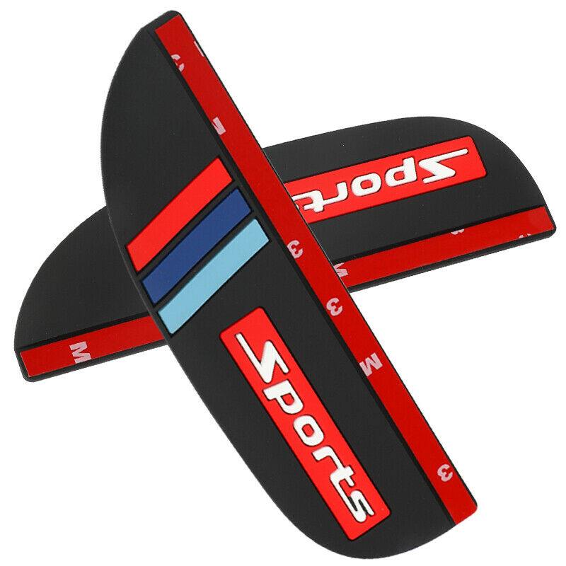 2pcs Sports Black Car Rear View Side Mirror Rain Board Eyebrow Guard Sun Visor