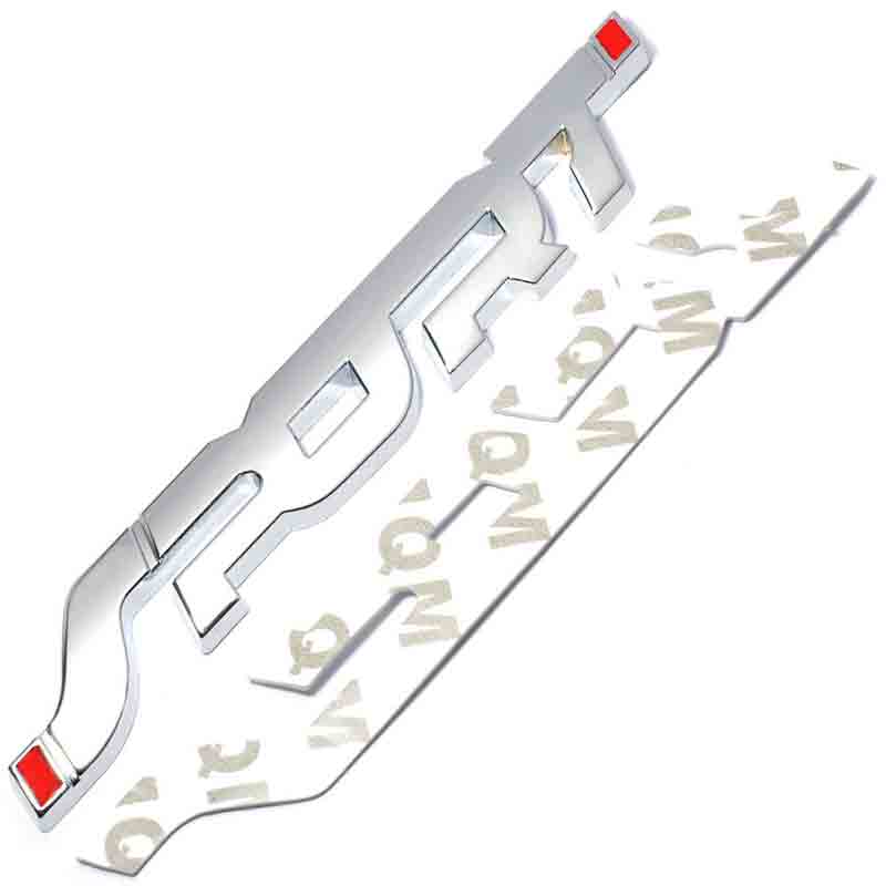 Sport Silver Jeep Off Road Mania Badge Emblem Metal Decal Sticker Logo