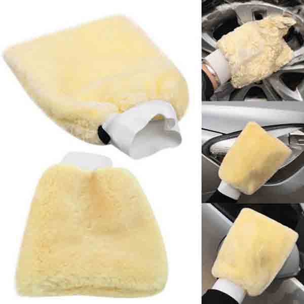 1pcs Microfiber Plush Car Soft Mitten Detailing Washing Glove Cleaning Tool