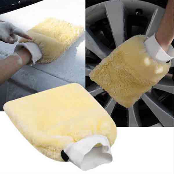 1pcs Microfiber Plush Car Soft Mitten Detailing Washing Glove Cleaning Tool