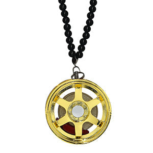 Star Gold Car Mirror Pendant Decoration Metal Wheel Hub Hanging Ornaments Auto Interior