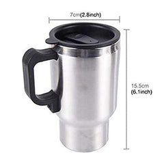 Steel Travel Outdoor Electric Mug 12 V Car Charging Electric Kettle Travel Coffee Mug Cup Heated Thermos 450 Ml