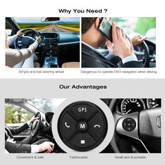 Universal Car Steering Wheel Control Key Music Wireless DVD GPS Navigation Radio Remote Control Buttons