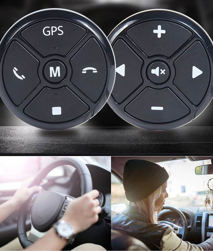 Universal Car Steering Wheel Control Key Music Wireless DVD GPS Navigation Radio Remote Control Buttons