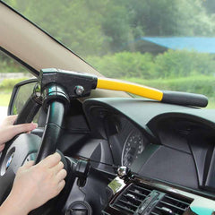Universal Car Auto Truck Steering Wheel Security Lock Anti Theft Locking Steel
