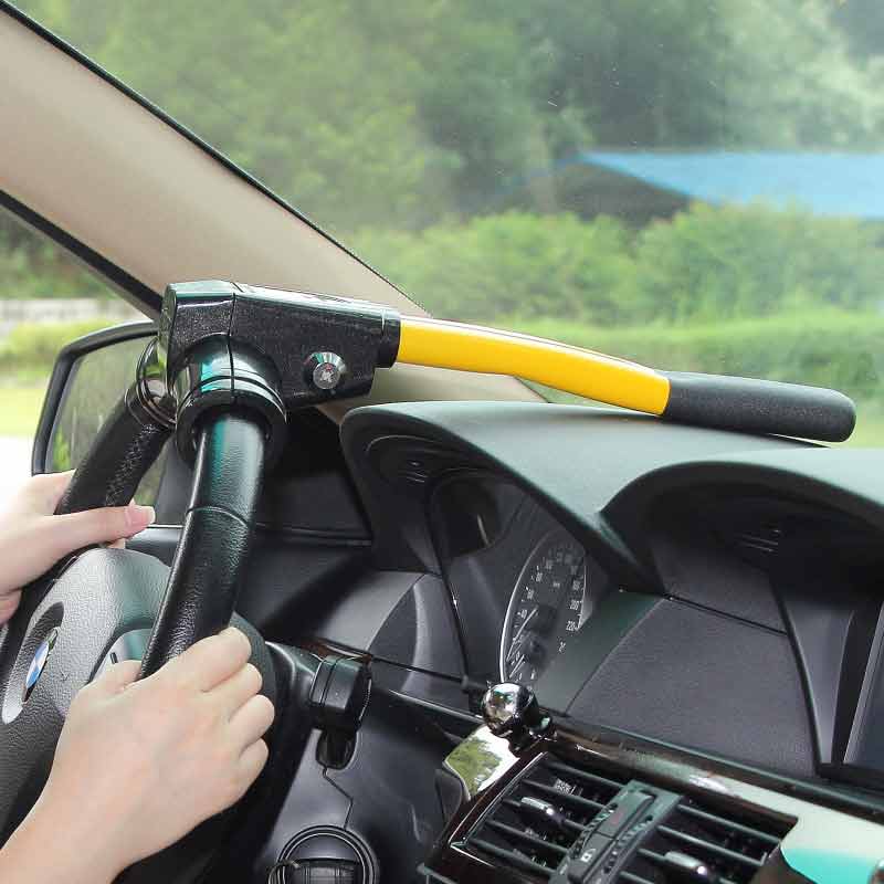 Universal Car Auto Truck Steering Wheel Security Lock Anti Theft Locking Steel