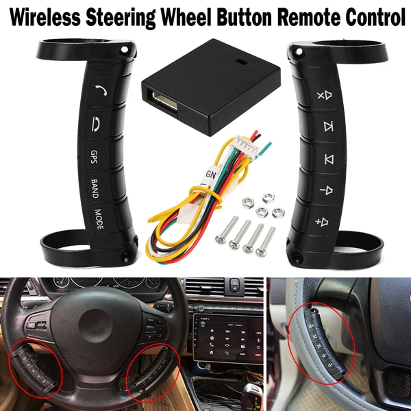 Universal Wireless Multifunctional Steering Wheel Controller Button Remote Control For Stereo DVD GPS Navigation Android Super Touch Integrated Arc Design
