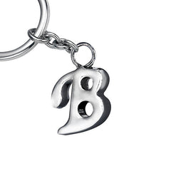 Stylish Letter B Simple Alphabet Key Ring Keychain For Car