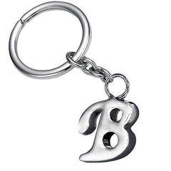 Stylish Letter B Simple Alphabet Key Ring Keychain For Car