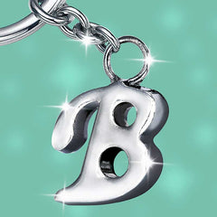 Stylish Letter B Simple Alphabet Key Ring Keychain For Car