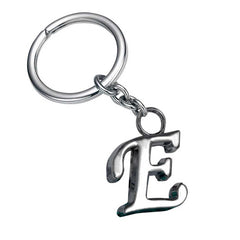 Stylish Letter E Simple Alphabet Key Ring Keychain For Car