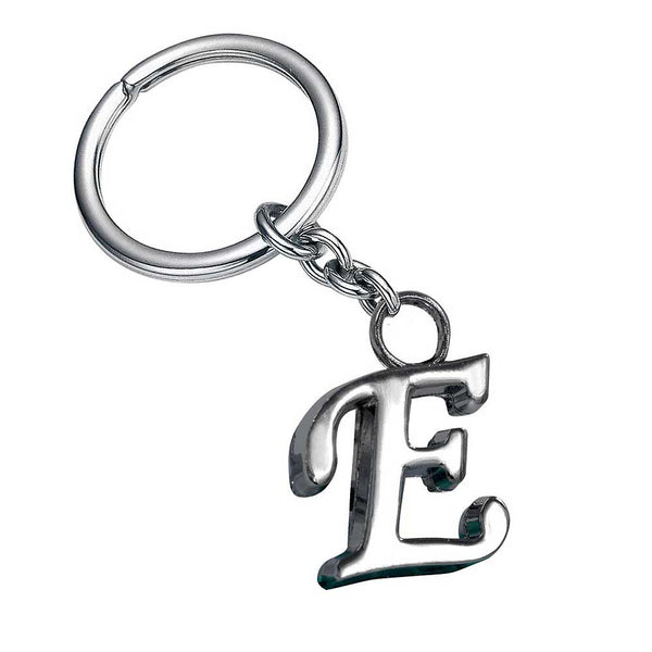 Stylish Letter E Simple Alphabet Key Ring Keychain For Car