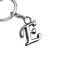 Stylish Letter E Simple Alphabet Key Ring Keychain For Car