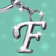 Stylish Letter F Simple Alphabet Key Ring Keychain For Car