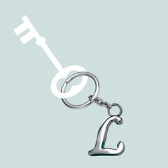 Stylish Letter L Simple Alphabet Key Ring Keychain For Car