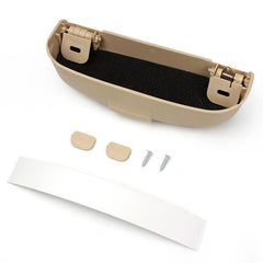 Car Front Driver Side Sunglasses Storage Box / Eyeglass Case (Beige Color)