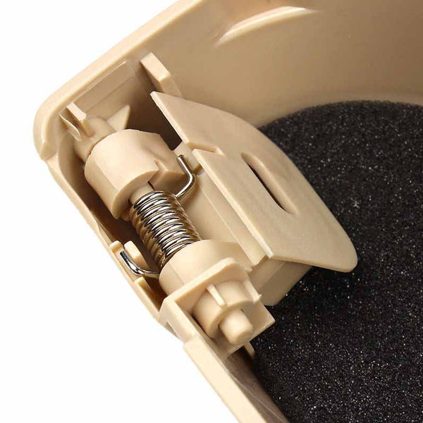 Car Front Driver Side Sunglasses Storage Box / Eyeglass Case (Beige Color)