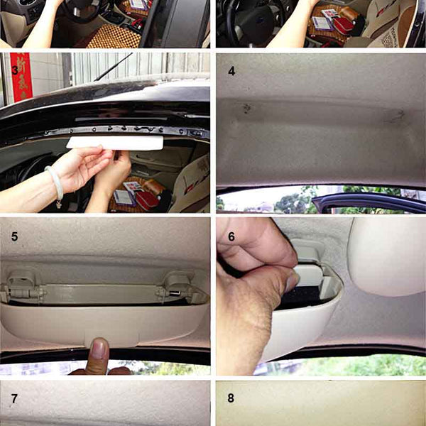 Car Front Driver Side Sunglasses Storage Box / Eyeglass Case (Beige Color)