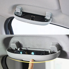 Car Front Driver Side Sunglasses Storage Box / Eyeglass Case (Grey Color)