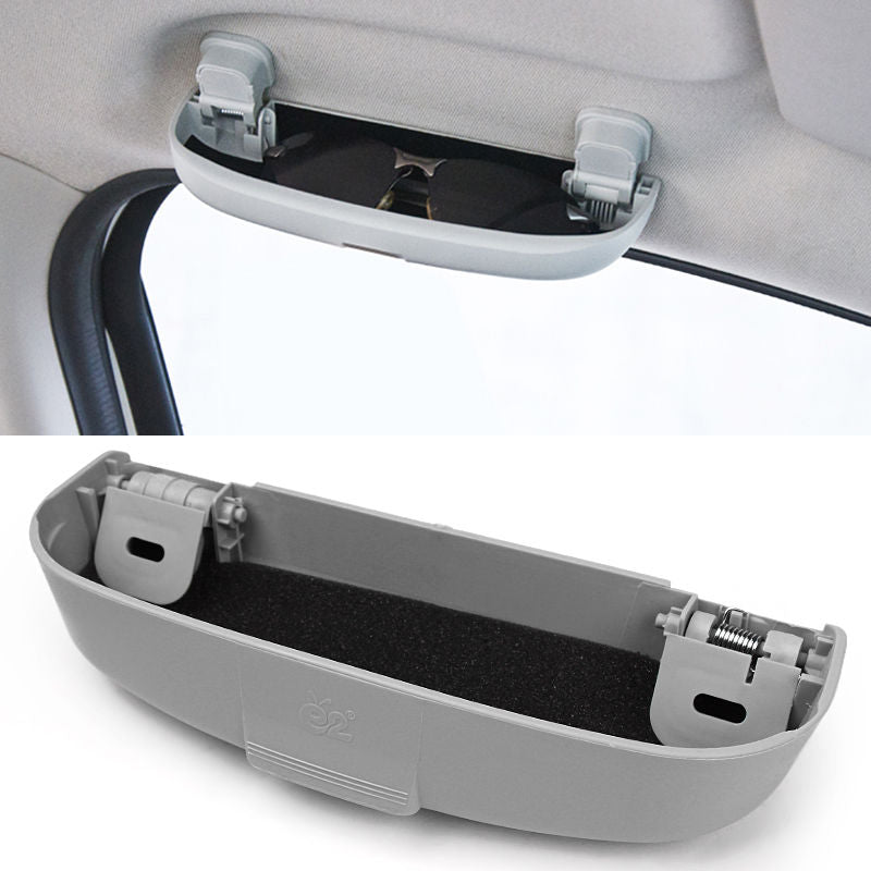 Car Front Driver Side Sunglasses Storage Box / Eyeglass Case (Grey Color)