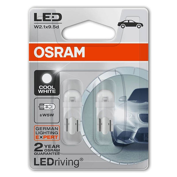 2pcs Osram T10 0.5W Retrofit LED Bulb 12V Bulbs 2780CW-02B0