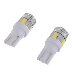 2pcs T10 Blue 6 SMD 5630 LED W5W Projector Car Interior Side Wedge Bulbs Clearance lamp(1009)