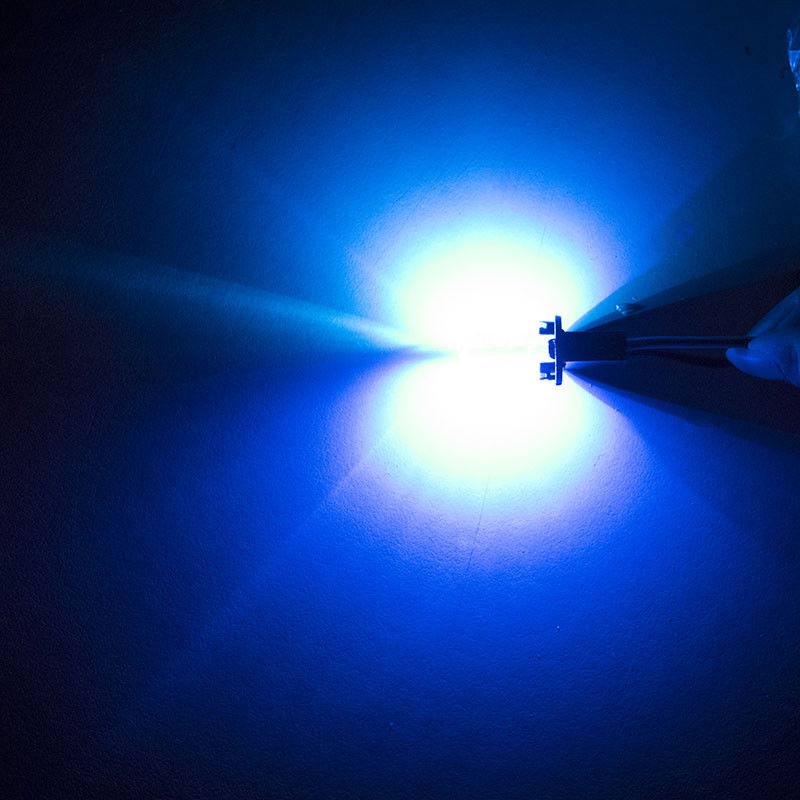 2pcs Blue T10 6 SMD 5W CANBUS ERROR FREE Silica Silicone 194 168 LED Light Bulbs