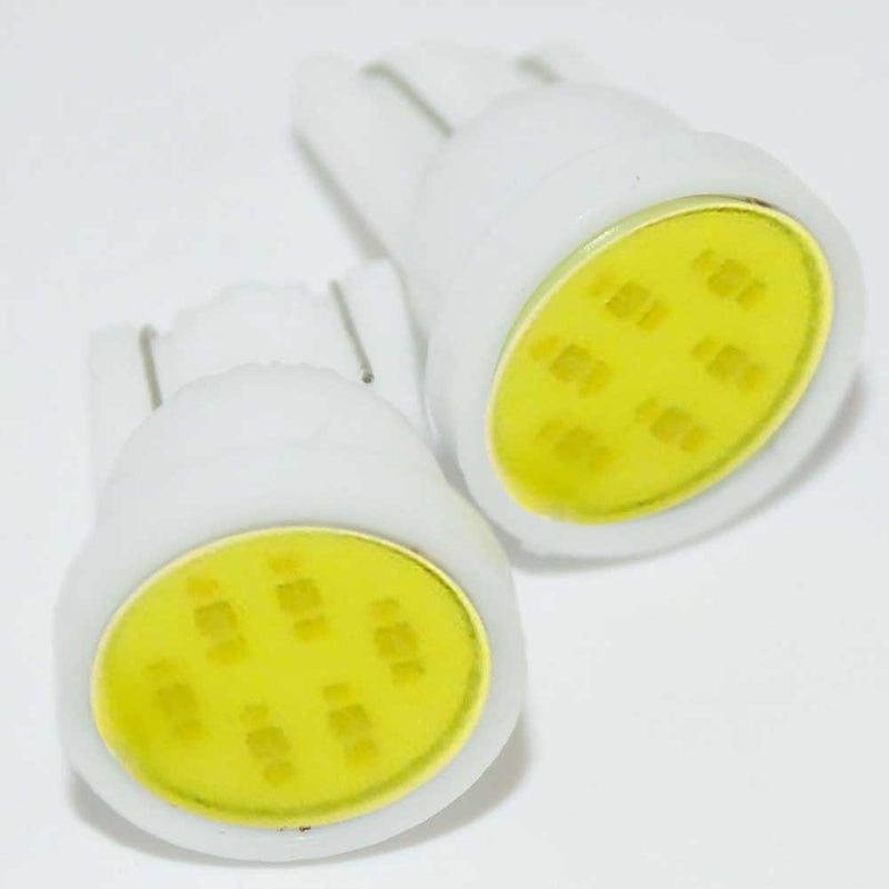 2pcs T10 1 COB LED White W5W 194 Car Interior Side Wedge Bulbs Clearance lamp(1001)