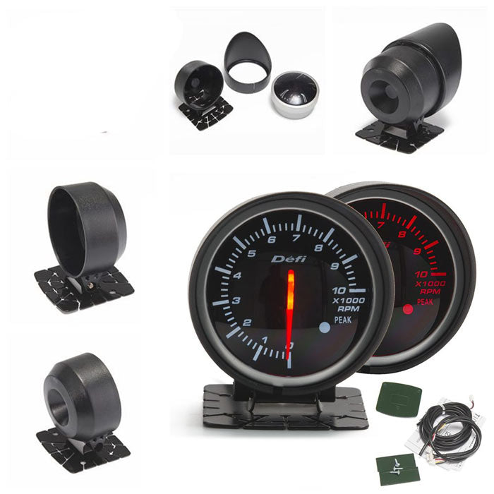 BF 60mm Tachometer RPM Gauge High Quality Turbo Gauge with Red & White Light