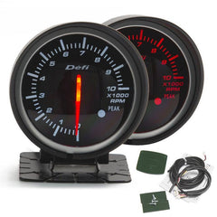 BF 60mm Tachometer RPM Gauge High Quality Turbo Gauge with Red & White Light