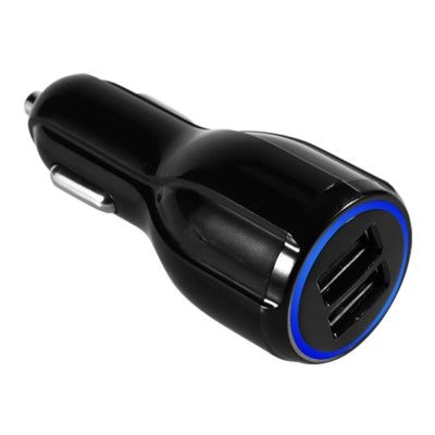 USB Smart Charge 3.1A Dual Port Car Charger For Android And IOS Phones- Random Color