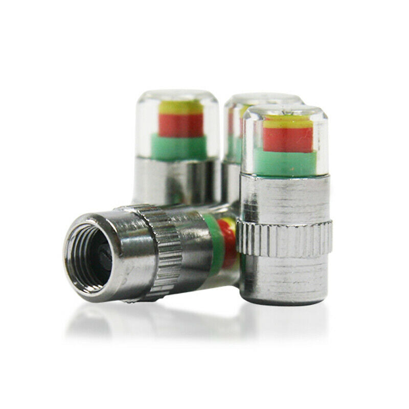 4Pcs/Set Car Tire Tyre Air Pressure Valve Stem Caps Sensor Indicator Alert