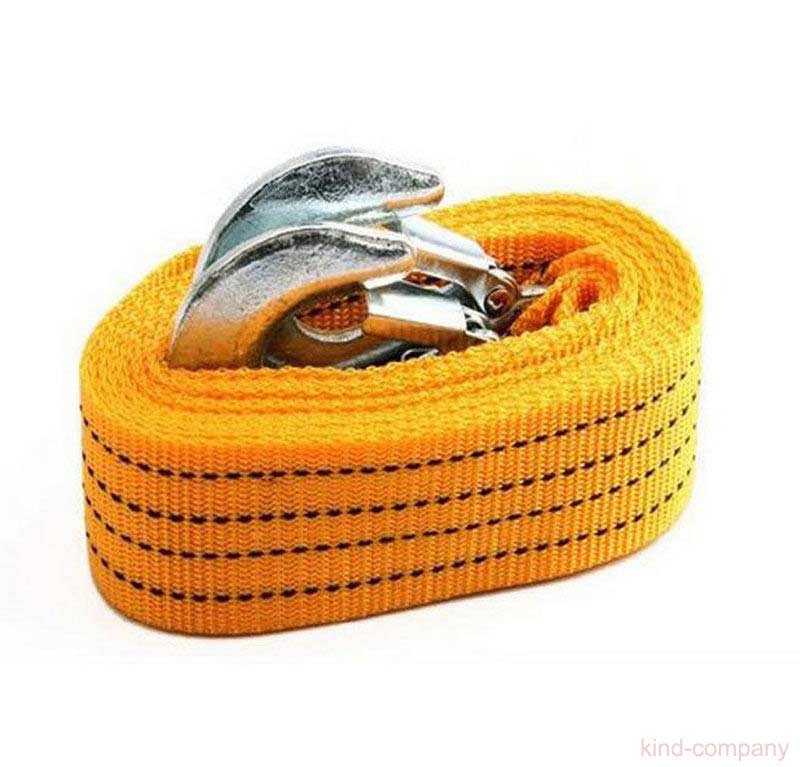 3 Tons Heavy Duty Auto Car Road Emergency Tow Towing Nylon Strap Cable Hook Rope