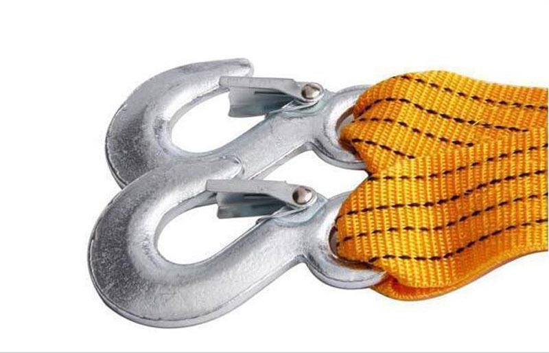 3 Tons Heavy Duty Auto Car Road Emergency Tow Towing Nylon Strap Cable Hook Rope
