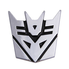 1pc Trans Decepticons Metal Logo 3D Car Hood Ornament / Decal.