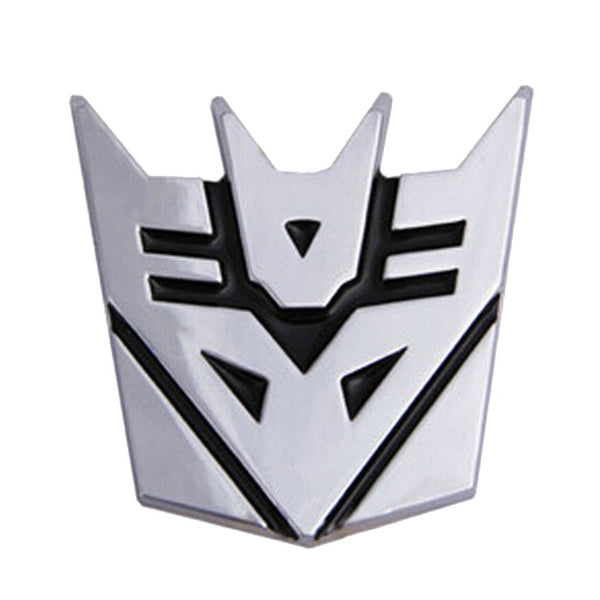 1pc Trans Decepticons Metal Logo 3D Car Hood Ornament / Decal.