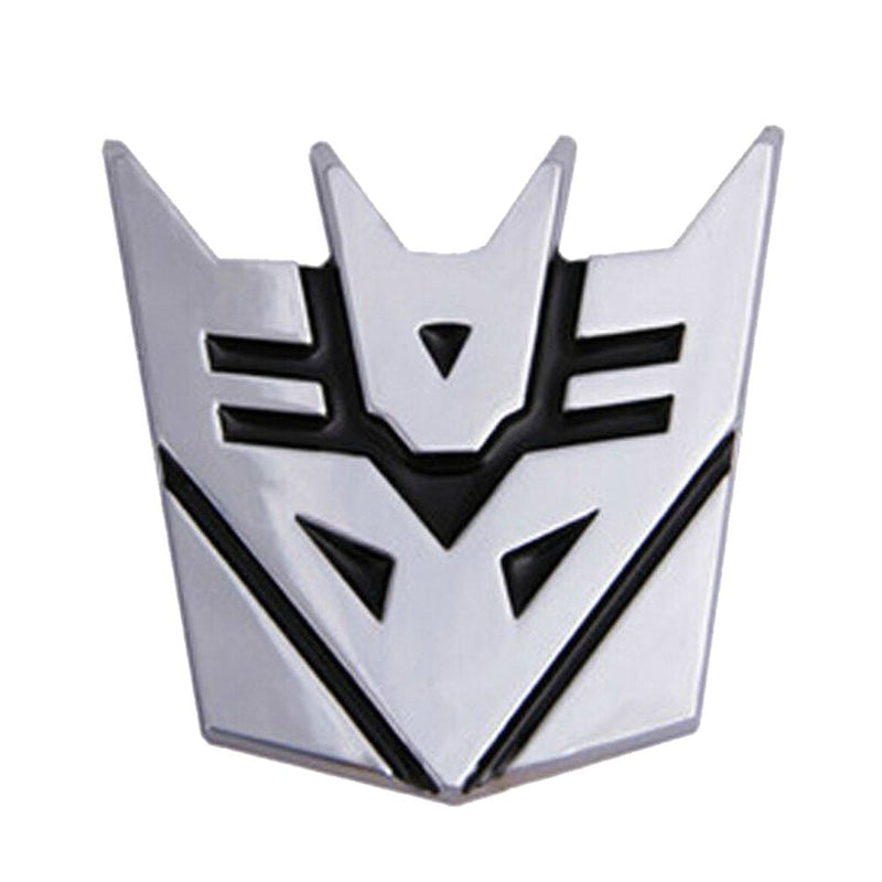 1pc Trans Decepticons Metal Logo 3D Car Hood Ornament / Decal.