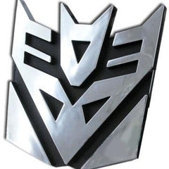 Trans Decepticons Plastic Logo 3D Car Hood Ornament / Decal.