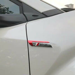 Gold Sport 2pcs Universal Logo Car Metal Alloy Body Side Fender Emblem(Metal)