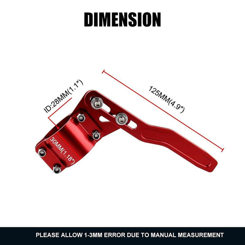 1pc Red Car Styling Adjustment Steering Wheel Turn Rod Extension Tool Signal Lever Position Up Kit