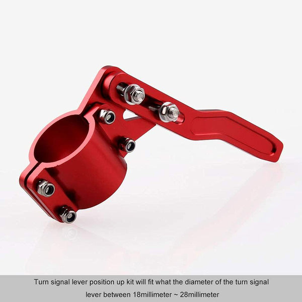 1pc Red Car Styling Adjustment Steering Wheel Turn Rod Extension Tool Signal Lever Position Up Kit