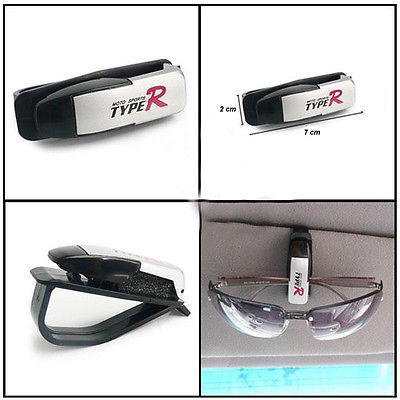 Car Type R Visor Sunglass Clip Holder-Blue