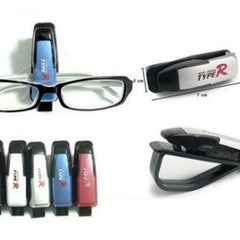 Car Type R Visor Sunglass Clip Holder-Blue