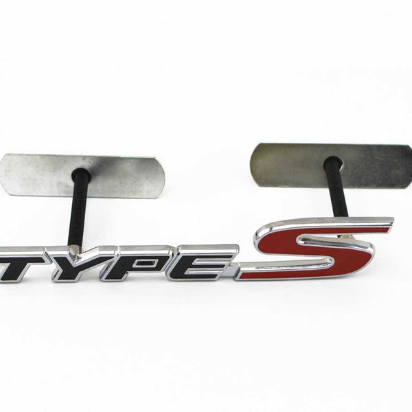 1pc Front Grill TypeS Black 3D Car Emblem Tuning Metal Logo Badge