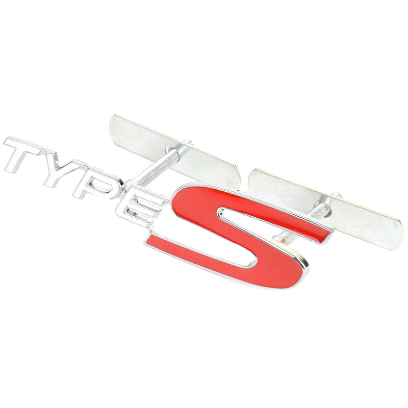 1pc Front Grill TypeS 3D Car Emblem Tuning Metal Logo Badge
