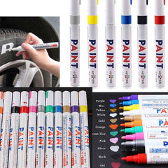 1pc Gold Tire Lettering Waterproof Permanent Paint Pens Marker Car Write on Tyre